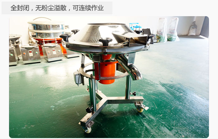 采用全封閉，無(wú)粉塵溢散，可連續(xù)作業(yè)。