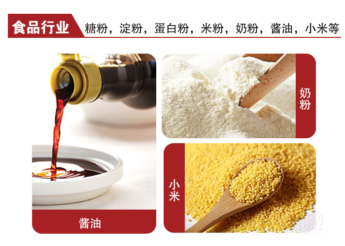 全不銹鋼食品振動(dòng)篩可用于糖粉，小米，淀粉，蛋白粉，米粉，奶粉，醬油等物料
